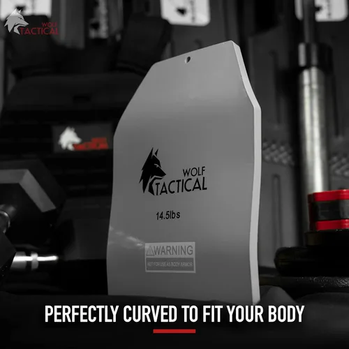 Miniatura 3 de WOLF TACTICAL Placas curvadas para chaleco de peso, pares de 5.75/8.75/14.5 libras, ajuste ergonómico contorneado, WOD, entrenamiento de fuerza