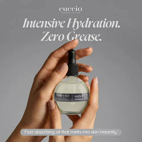 Miniatura 6 de Cuccio Naturale Aceite revitalizante para cutículas de melocotón y vainilla, tratamiento hidratante para cutículas secas y dañadas y uñas finas, sin