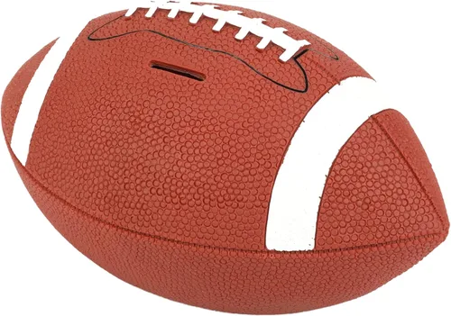 H&W Alcancía de fútbol para niños, inastillable, con temática de deportes de rugby, tamaño grande, regalo de Super Bowl para niños