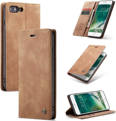 Miniatura 17 de SINIANL Funda para iPhone 7/8, Funda de cuero tipo billetera con tarjetero Cierre magnético Kickstand a prueba de golpes Fundas protectoras
