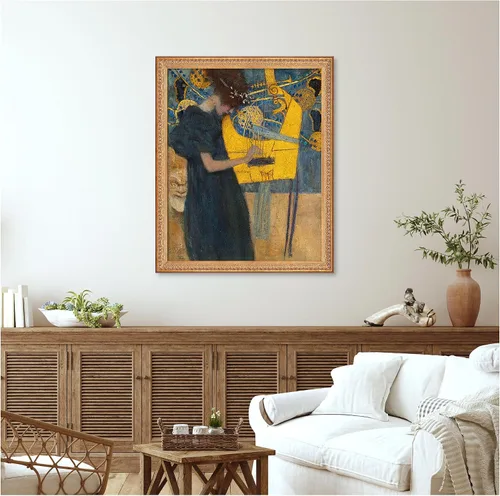 Miniatura 746 de A&T ARTWORK Campo de trigo con cipreses de Van Gogh Las reproducciones de arte clásico mundial, impresiones en lienzo giclée para decoración
