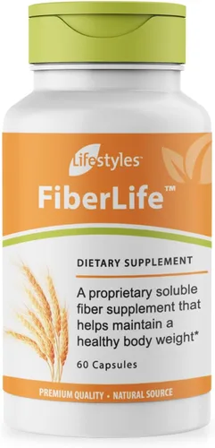 Intra Lifestyles FiberLife Suplemento – Fibra soluble para la salud digestiva y control del apetito con Konjac, goma guar, goma xantana y canela,