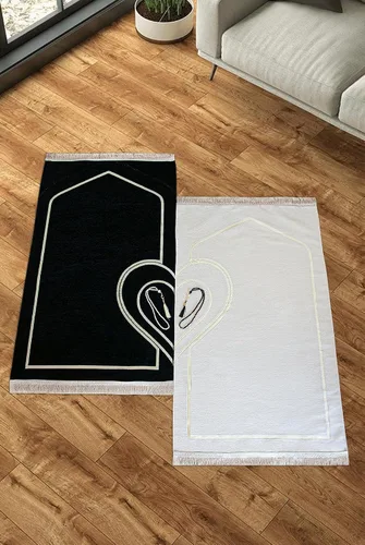 Miniatura 2 de ihvan online Alfombra de oración musulmana para parejas, juego de alfombrillas de oración gruesas y acolchadas para mujeres y hombres, oraciones