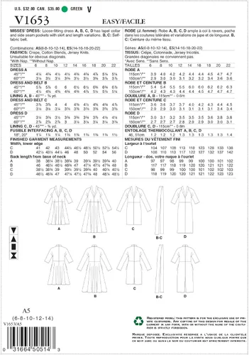 Miniatura 2 de Vogue Pattern L-XL-XXL, Varios