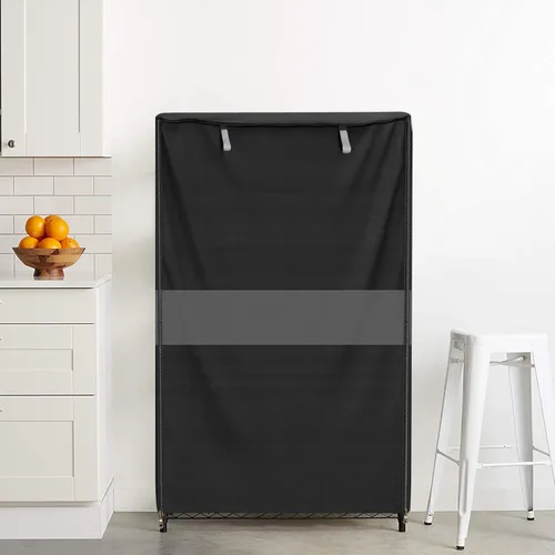 Miniatura 8 de Cubierta de Estante de Alambre, 600D Resistente Impermeable a Prueba de Polvo Cubierta de Unidades de Estante de Pie, Cubierta de Estante