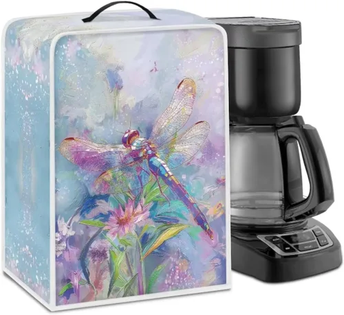 Miniatura 64 de DISNIMO Cubierta antipolvo para cafetera de mariposa azul, fundas para máquina de hacer café de cocina con mango superior, cubierta