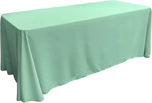 Miniatura 141 de LA Linen Mantel rectangular lavable de popelín de poliéster, resistente a las manchas y a las arrugas, cubierta de mesa 60x84, mantel de tela