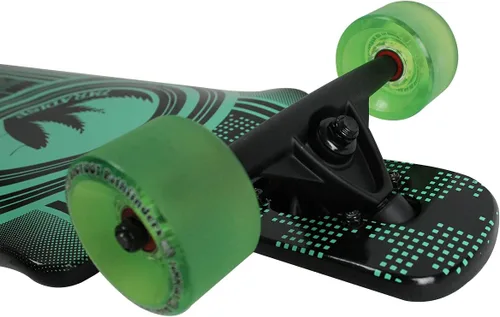 Miniatura 2 de Paradise Longboard Drop Through Complete Cruiser Skateboard, Neo, 10 x 40 pulgadas