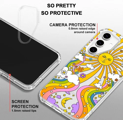 Miniatura 4 de MOSNOVO - Funda Samsung Galaxy S24 FE, con protección Buffertech de grado militar contra caídas de 6.6', no se descascara, poliuretano termoplástico