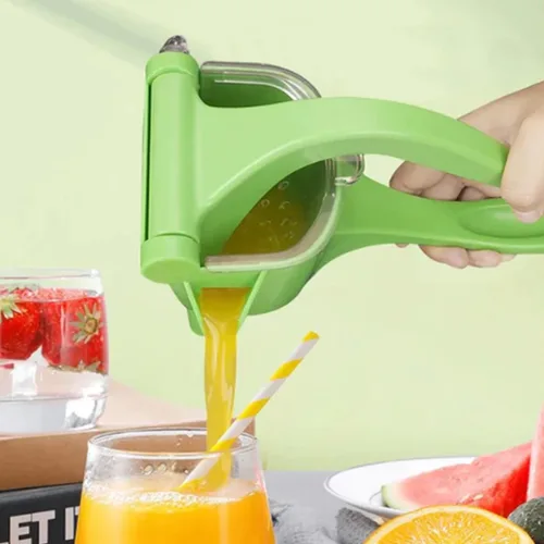 Miniatura 3 de Exprimidor manual de frutas de acero inoxidable: Exprimidor de prensa de limón resistente para extracción de cítricos sin esfuerzo, exprimidor
