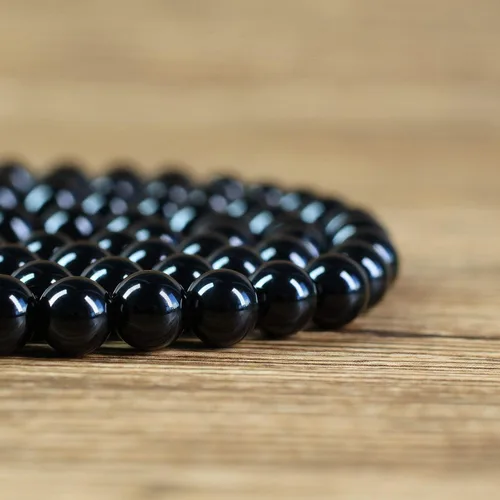 Miniatura 6 de Onyx Tiger Eye 108 Mala Beads Pulsera Collar
