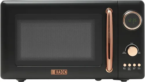 Haden Horno microondas de 700 vatios y 0.7 pies cúbicos con controles digitales, descongelación e inicio instantáneo para encimera,