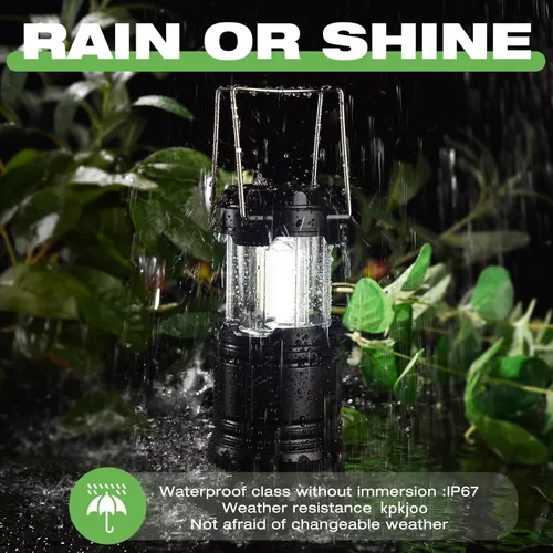 Miniatura 3 de KPKJOO Farol plegable para campamento, faroles LED superbrillantes que funcionan con pilas, para cortes de energía, emergencias en interiores