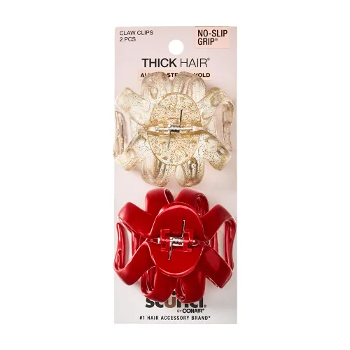 Miniatura 11 de Scunci by Conair - Pinzas de garra para mujer, accesorios para el cabello para mujer, pinzas para cabello grueso, clip de garra, color negro y Negro