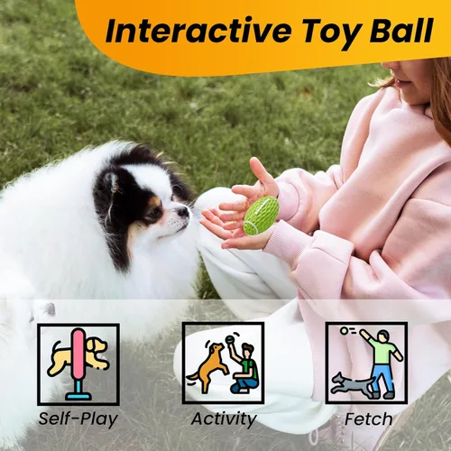 Miniatura 8 de Juguete Chirriante Pequeño para Perros, Pelota de Goma para Perros Masticadores Agresivos, Juguetes Flotantes para Cachorros al Aire Libre, Juguete