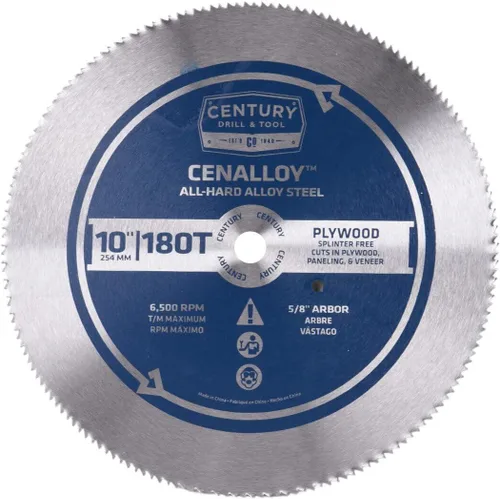 Miniatura 7 de Century Drill & Tool 08236 Cenalloy Hoja de sierra circular de madera contrachapada 3-3/8" por 80T