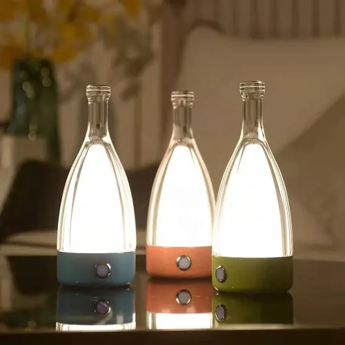 'Anna' - Lámpara de mesa moderna, luz LED inalámbrica portátil, interruptor de control táctil de atenuación, recargable por USB, luz elegante para