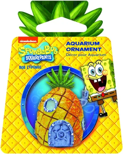 Miniatura 24 de Penn-Plax Nickelodeon Spongebob Squarepants Decoración de Resina - Autobús de Fondo de Bikini - para Acuarios y Peceras (SBR60) Naranja