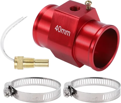 Miniatura 10 de Kit de sensor universal de temperatura de agua de 12 V/24 V, adaptador rojo de 1/8 "NPT 1.02" 180'F encendido - 165'F apagado para radiador