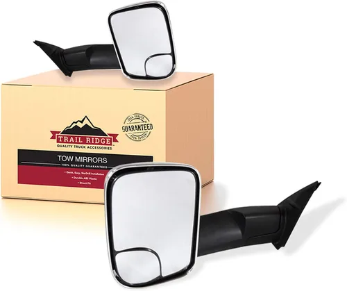 Miniatura 43 de Trail Ridge Juego de espejos de remolque de 2 piezas para el lado del conductor y del pasajero compatible con Ford F-150 FO1320479 FO1321479