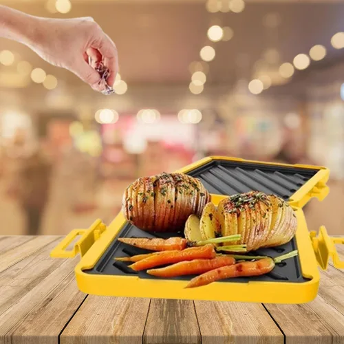 Miniatura 2 de Parrilla de sándwich para microondas, nueva tostadora para microondas, sandwiches de microondas, prensa de tostada para pan, queso, sándwich, carne