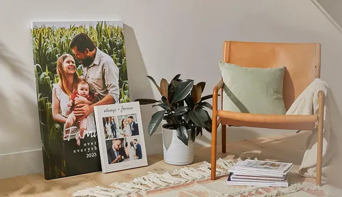 Miniatura 9 de Impresión de fotos personalizada sobre lienzo, arte de pared personalizado para decoración del hogar, ideal para familiares, amigos, bodas
