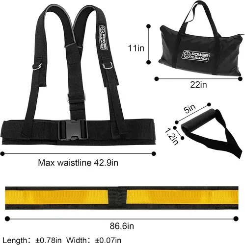 Miniatura 5 de POWER GUIDANCE Equipo de entrenamiento de velocidad/Sobrecarga Resistencia y liberación, Agilidad y velocidad Equipos para Sprint Running y fútbol