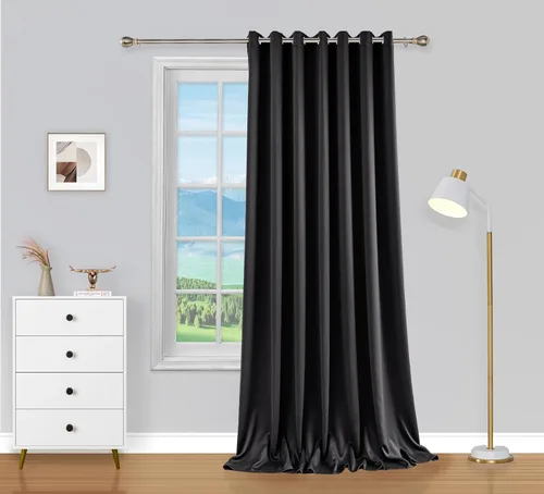 Miniatura 47 de PI Cortinas opacas para dormitorio, tratamiento de ventana con aislamiento térmico de anillo superior, cortinas oscurecedoras de habitación