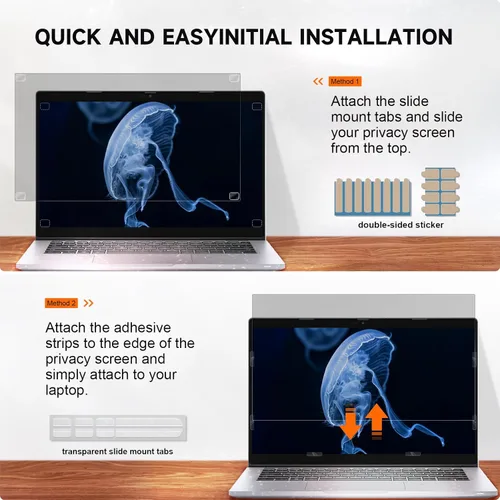 Miniatura 7 de Mamol Pantalla de privacidad para laptop de 16 pulgadas - Compatible con Lenovo, Hp, Dell, Acer, Asus, Thinkpad, Envy, Xps - Aspecto 16:10, Anti Luz