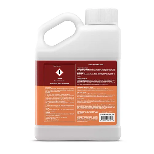 Miniatura 2 de LawnStar Hierro líquido (1 galón) para plantas, multiusos, adecuado para césped, flores, arbustos, árboles, trata la deficiencia de hierro, el daño