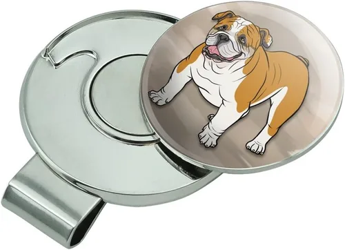 Miniatura 2 de GRAPHICS & MORE Pinza para sombrero de golf con marcador magnético de bola de Bulldog Inglés