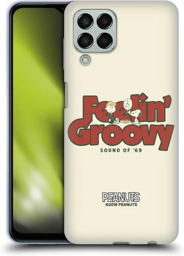 Miniatura 363 de Head Case Designs Funda de gel Woodstock 50th con licencia oficial de Peanuts Snoopy Guitar 1969 [protección de grado militar] compatible
