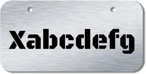 Miniatura 3 de Carpe Diem Designs placa frontal personalizable para matrícula/tocador, fabricada en Estados Unidos., Aluminio