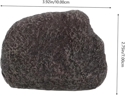 Miniatura 2 de Caja para llaves de piedra al aire libre, resistente a la intemperie, llavero de roca falsa, material duradero, jardín y almacenamiento discreto