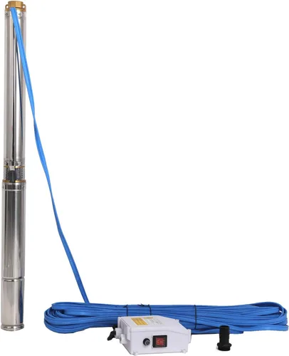 Miniatura 4 de Bombas sumergibles 3 "OD Pipe 220-240V/60HZ 0.75KW 1HP Acero inoxidable 1 "Salida Bomba sumergible de pozo profundo Bomba de pozo profundo con caja