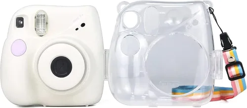 Miniatura 6 de Rieibi Funda para cámara instantánea Fujifilm Mini 7+, funda protectora de PP con correa de hombro extraíble