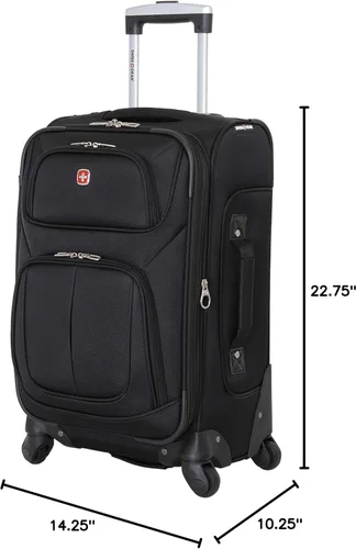 Miniatura 11 de SwissGear - Equipaje suave expandible Sion con ruedas, Negro