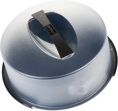 Miniatura 3 de Zenker Molde desmontable rectancular Deluxe con base plana Ø28cm en negro-metálico, Esmalte, 13.2 x 13.2 x 5.5 in