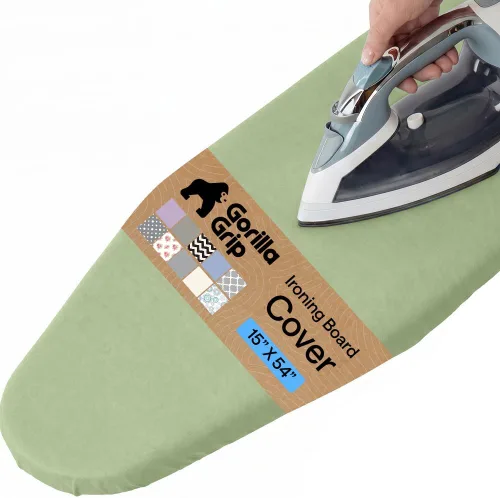 Miniatura 29 de GORILLA GRIP The Original - Funda y almohadilla para tabla de planchar, revestimiento de silicona, acolchado grueso resistente a la quemadura, Gris