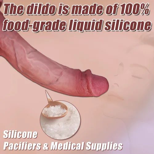 Miniatura 3 de Consolador realista táctil de piel de 9 pulgadas, consoladores anales gruesos y suaves, 100% silicona de grado alimenticio con ventosa, juguetes