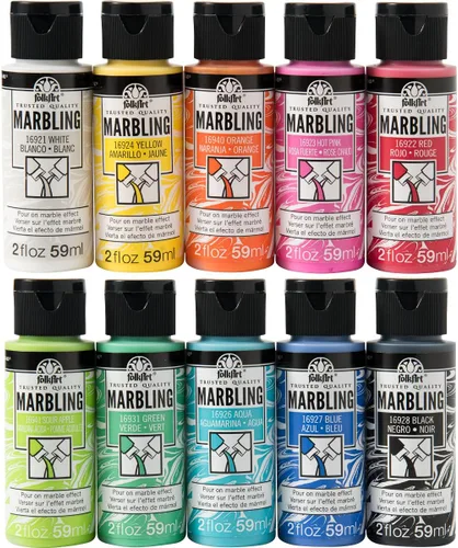 Miniatura 9 de FolkArt Extreme Glitter - Juego de pintura acrílica para manualidades formulada para ser no tóxica y diseñada para principiantes y artistas, diez