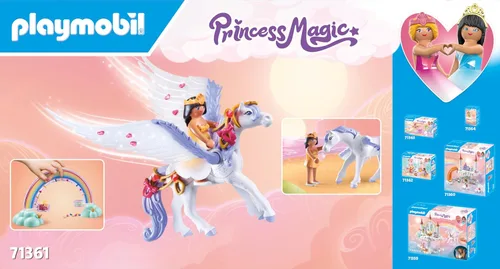Miniatura 8 de Playmobil Pegaso con arco iris en las nubes