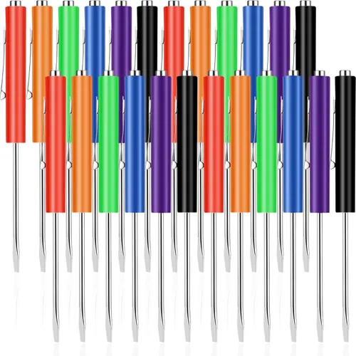 Miniatura 8 de 12 piezas de destornilladores de bolsillo mini con tops y destornilladores de bolsillo con imán, destornillador de bolsillo magnético para Negro