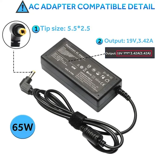 Miniatura 2 de Cargador adaptador de CA para ASUS VivoBook 15 F505ZA-DB31. por Galaxy Bang USA