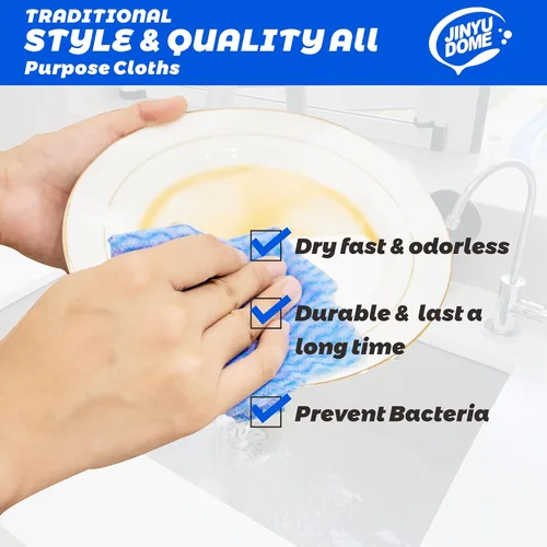 Miniatura 7 de Handi Wipes - Paños reutilizables, rollo de toalla de limpieza de cocina desechable azul, paño en J resistente, 100 unidades azul 100