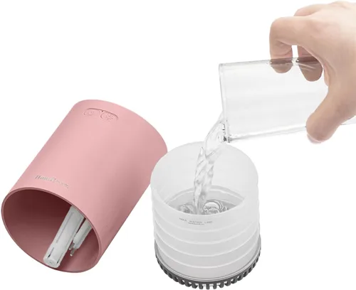 Miniatura 5 de Mini humidificador, humidificador de niebla fría de 10.8 fl oz con luz LED, 2 modos de niebla y apagado automático, portátil para bebé, dormitorio