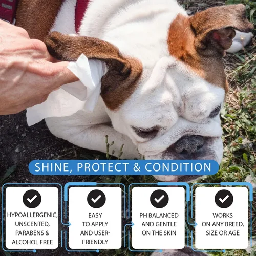 Miniatura 5 de Toallitas para perros y gatos, 200 toallitas de limpieza multiusos para mascotas, toallitas para orejas de perro, aseo rápido y fácil para vagos