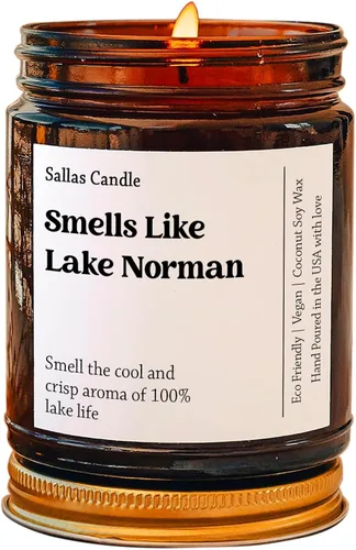 Huele a vela Lake Norman North Carolina, vela de Carolina del Norte, regalo de lago Norman, vela de decoración de lago Norman