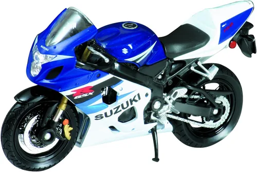Miniatura 2 de Welly Die Cast Motocicleta Azul Suzuki GSX-R750, escala 1:18