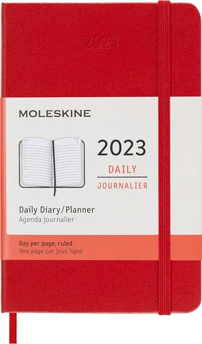 Miniatura 19 de Moleskine Agenda mensual clásica de 12 meses de 2023, tapa dura, grande (5 x 8.25 pulgadas), color negro